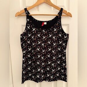 H&M Bird Design Tank Top